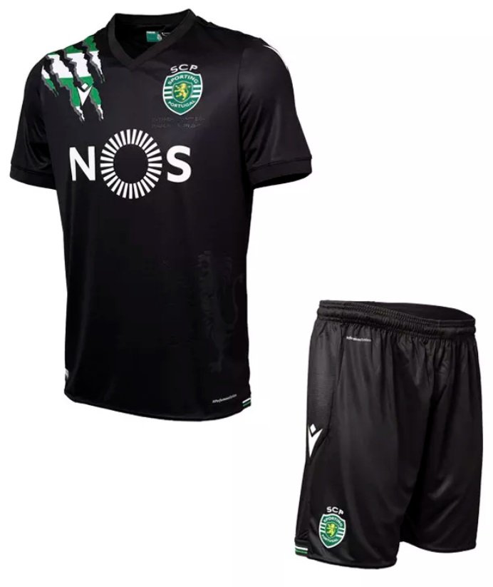 Kit infantil oficial Macron Sporting Lisboa  2020 2021 II jogador